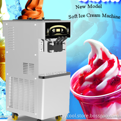 New Professional Technology Ice Cream Machine with Double Control